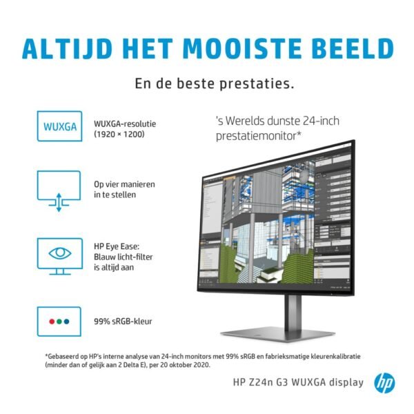 HP Z24n G3 61 cm (24") 1920 x 1200 Pixels WUXGA LED Zilver - Afbeelding 21