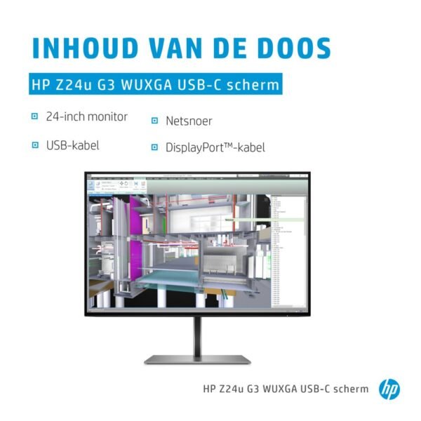 HP Z24u G3 61 cm (24") 1920 x 1200 Pixels WUXGA LED Zilver - Afbeelding 24