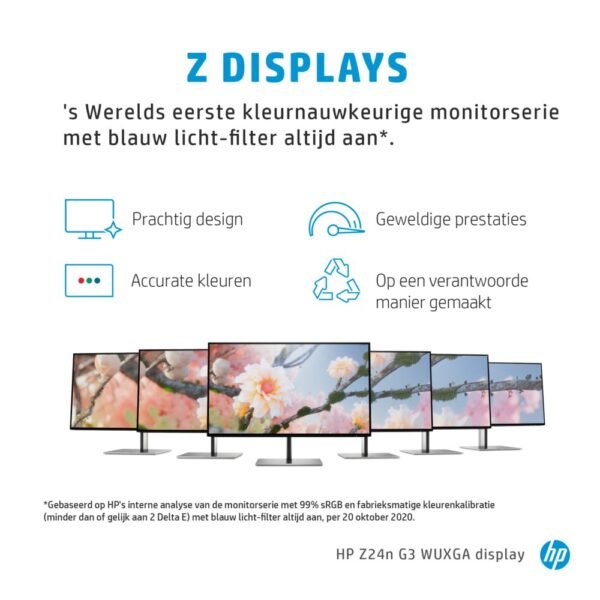 HP Z24n G3 61 cm (24") 1920 x 1200 Pixels WUXGA LED Zilver - Afbeelding 6