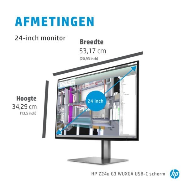 HP Z24u G3 61 cm (24") 1920 x 1200 Pixels WUXGA LED Zilver - Afbeelding 22