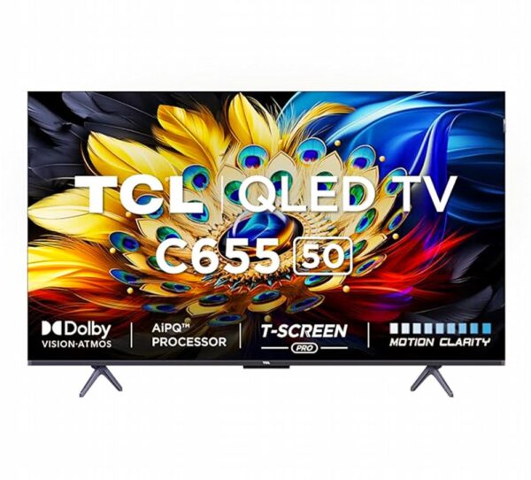 TCL C65 50C655 50" 4K Ultra HD QLED Smart TV - WiFi, HDR, Titanium Design - RENEWED - Afbeelding 3