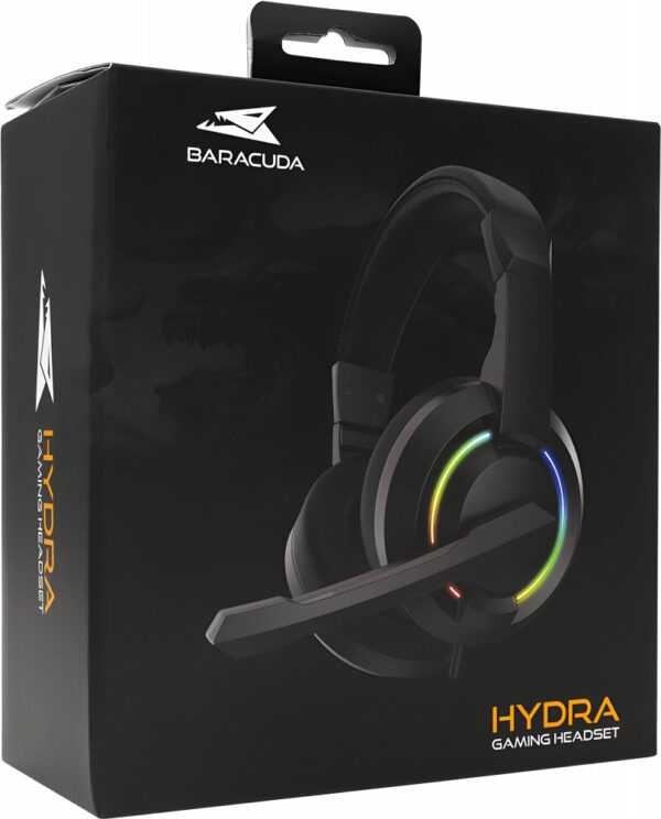 Baracuda HYDRA RGB Rainbow | Gaming Headset 3,5mm & USB | Zwart - Afbeelding 6