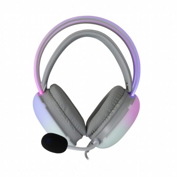 White Shark Firefly RGB | On-Ear Gaming Headset | 3,5mm Connector & USB-A | Wit - Afbeelding 3