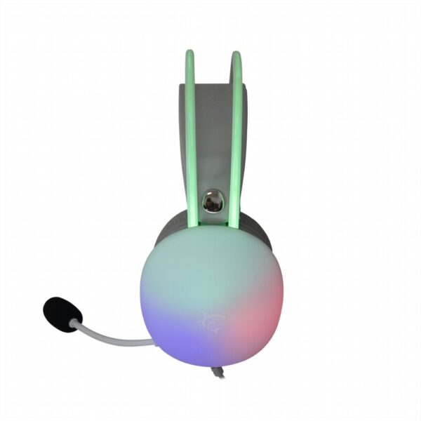 White Shark Firefly RGB | On-Ear Gaming Headset | 3,5mm Connector & USB-A | Wit - Afbeelding 4