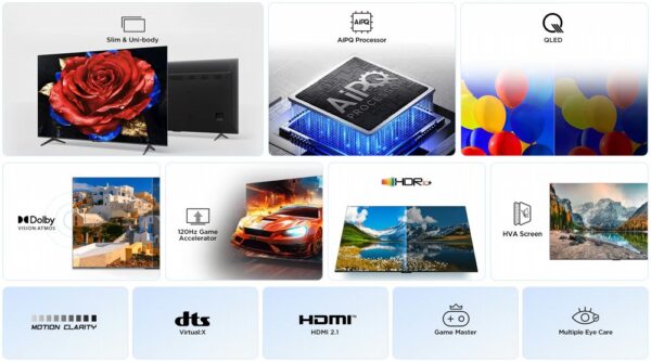 TCL 50P79K | 50'' Ultra HD 4K | QLED Smart TV | Wifi | Google TV | Dolby Vision | 60Hz - Afbeelding 4