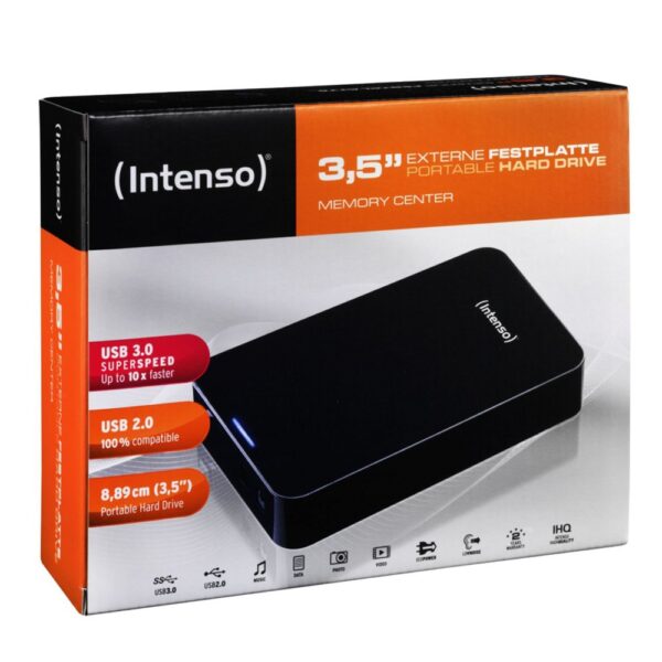 Intenso Memory Center 4TB | 3.5" Externe Harde Schijf | USB | Zwart - Afbeelding 3