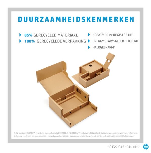 HP E-Series E27 G4 68,6 cm (27") 1920 x 1080 Pixels Full HD LED Zwart - Afbeelding 17