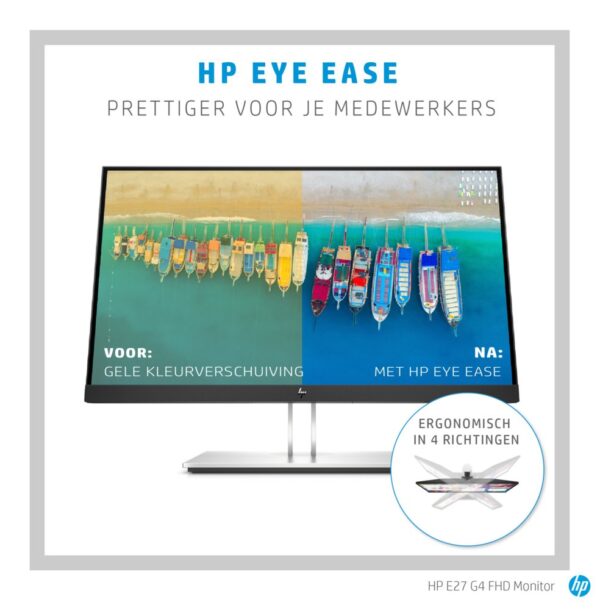 HP E-Series E27 G4 68,6 cm (27") 1920 x 1080 Pixels Full HD LED Zwart - Afbeelding 13