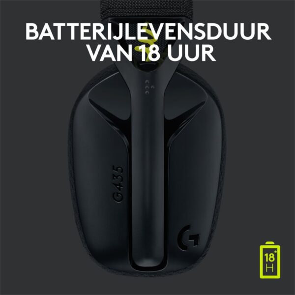 Logitech G435 Wireless Gaming Headset | Bluetooth & Lightspeed | Hoofdband | Zwart - Afbeelding 13