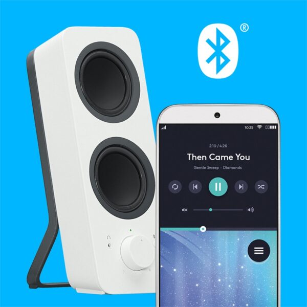 Logitech Z207 | 2.0 Luidsprekerset | Bluetooth en 3,5mm | Zwart/Wit - Afbeelding 14