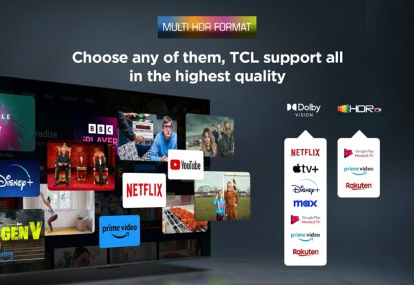 TCL 65V6C | 65" 4K Ultra HD DLED Smart TV | Google TV | Dolby Vision | 60Hz (2025) - Afbeelding 9