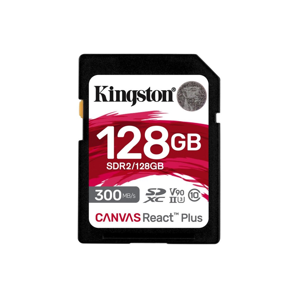 Kingston Canvas React Plus | SDXC | 128GB | Class 10 | UHS-II U3 | V90 - Afbeelding 2