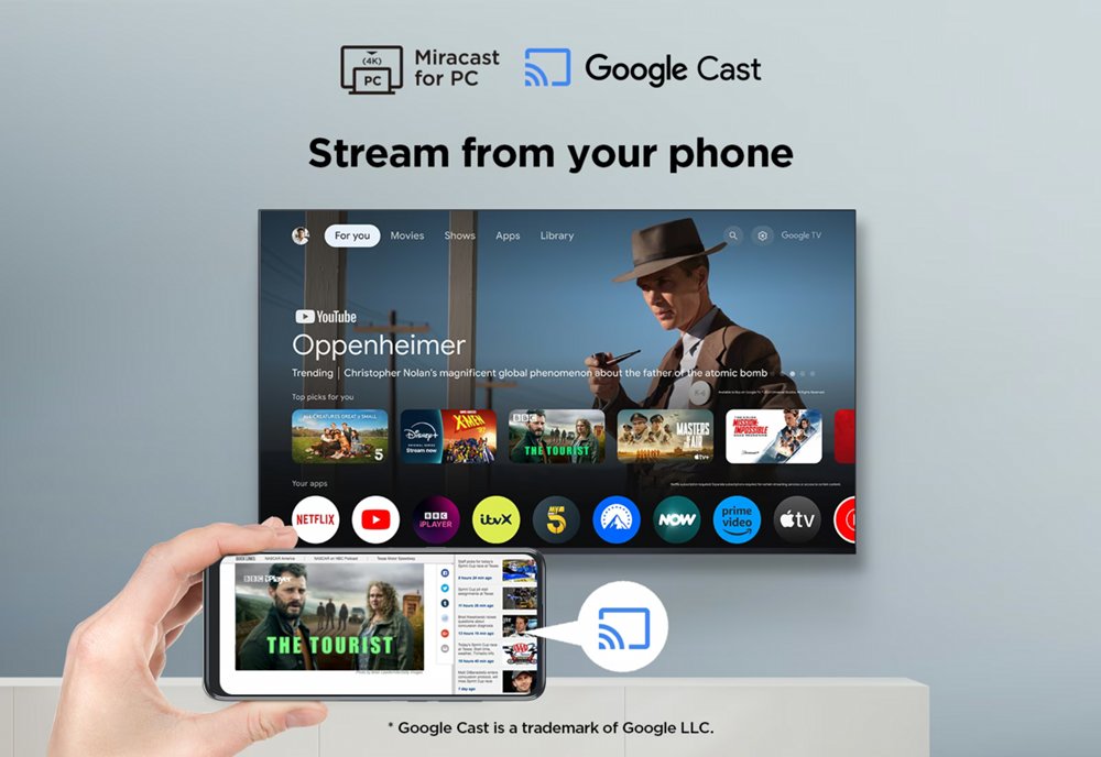 TCL 43V6C | 43" 4K Ultra HD DLED Smart TV | Google TV | Dolby Vision | 60Hz | HDMI 2.1 - Afbeelding 14