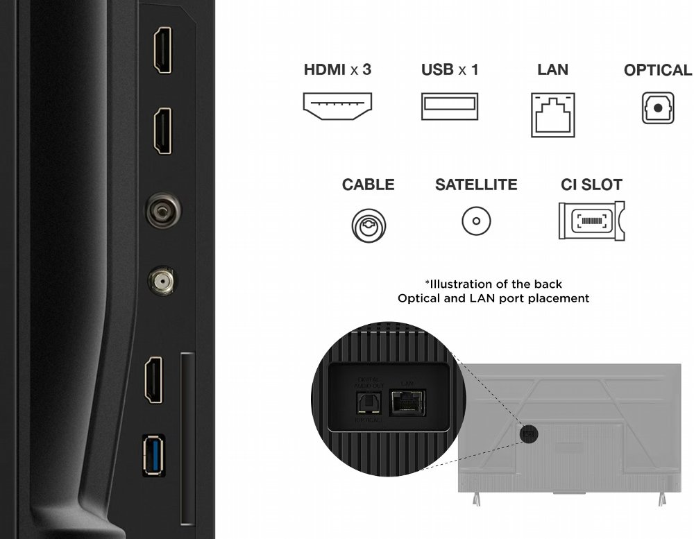 TCL 43V6C | 43" 4K Ultra HD DLED Smart TV | Google TV | Dolby Vision | 60Hz | HDMI 2.1 - Afbeelding 13