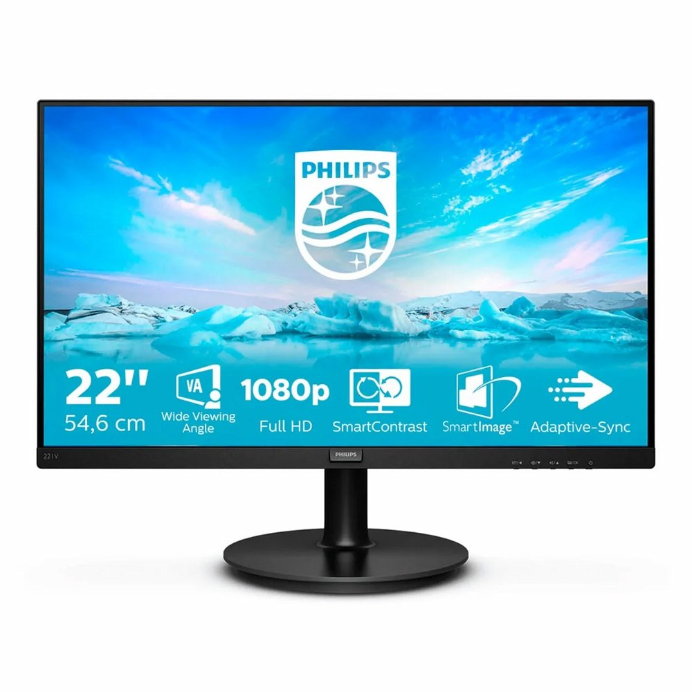 Philips V Line 221V8/00 | 21,5" Full HD Monitor | 1920x1080 | Zwart - Afbeelding 2