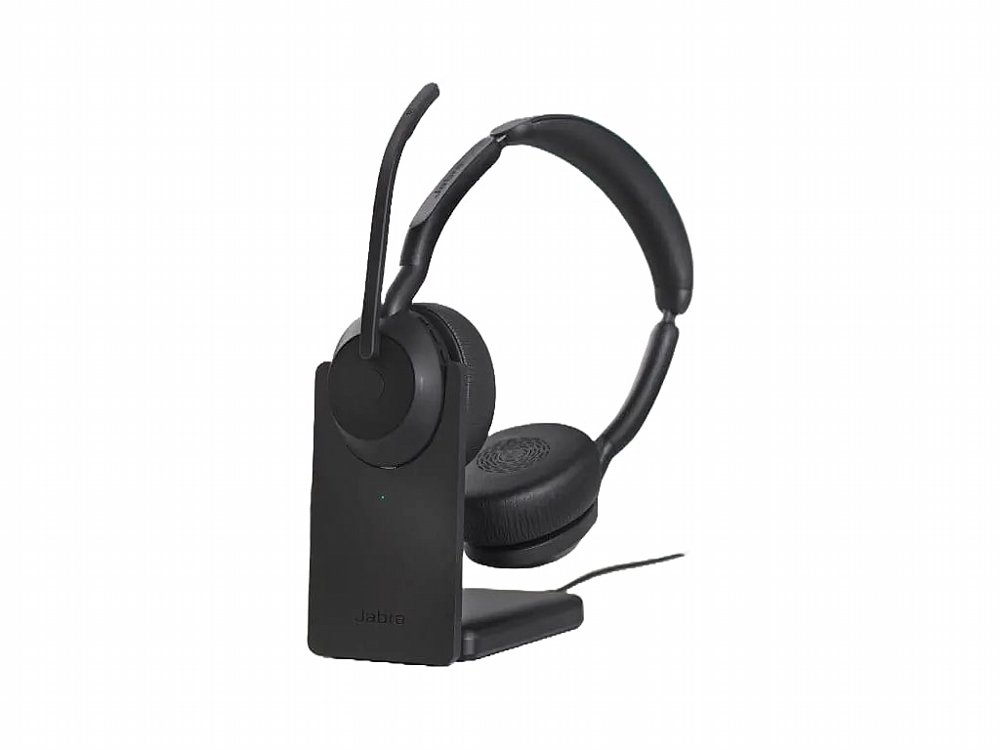 Jabra Evolve2 55 Link380a MS Stereo | Bluetooth Headset (ANC) | USB-A Dongle | Oplaadstandaard | Zwart - Afbeelding 3