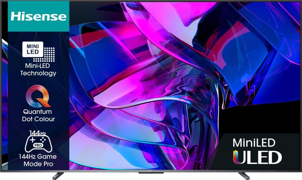 Hisense 100U7KQ 100" | Grote 4K Ultra HD Mini LED Smart TV | VIDAA U + Wifi | Dolby Vision | Local Dimming voor Perfect Contrast | 144Hz - Afbeelding 2