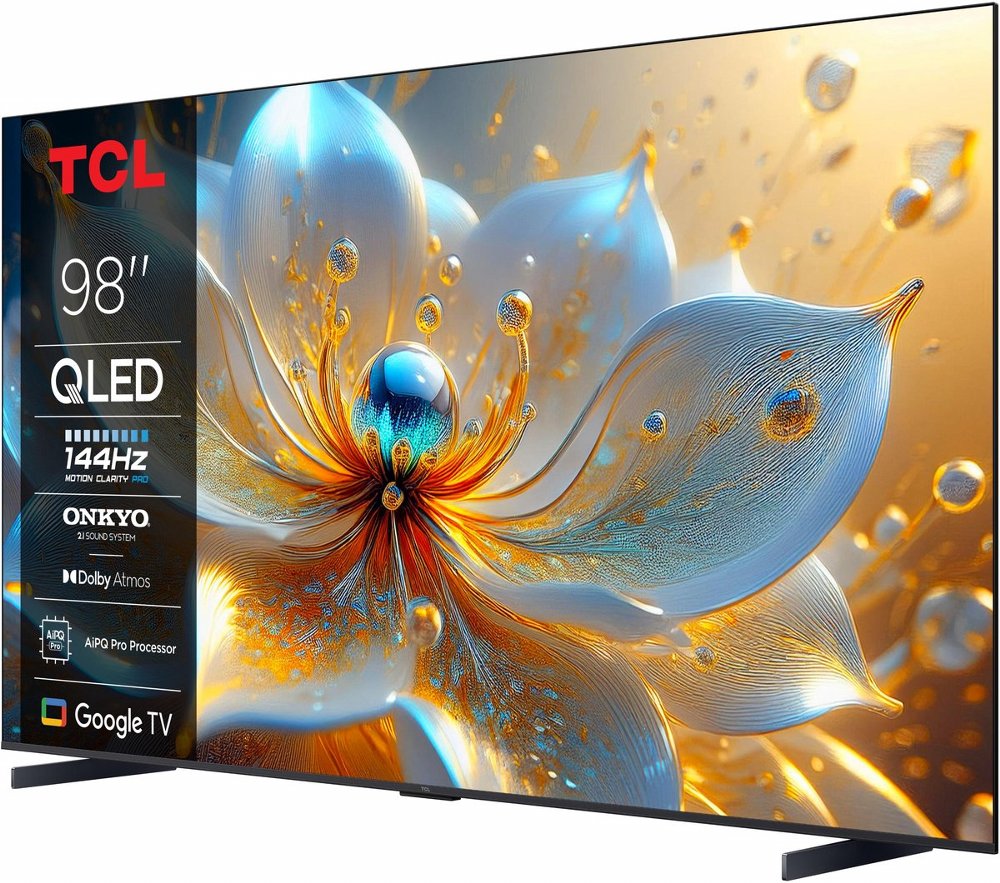 TCL 98T8C | 98” 4K QLED | 144Hz Motion | Dolby Vision & Dolby Atmos | Google TV & WiFi (2025) | OPEN BOX - Afbeelding 4