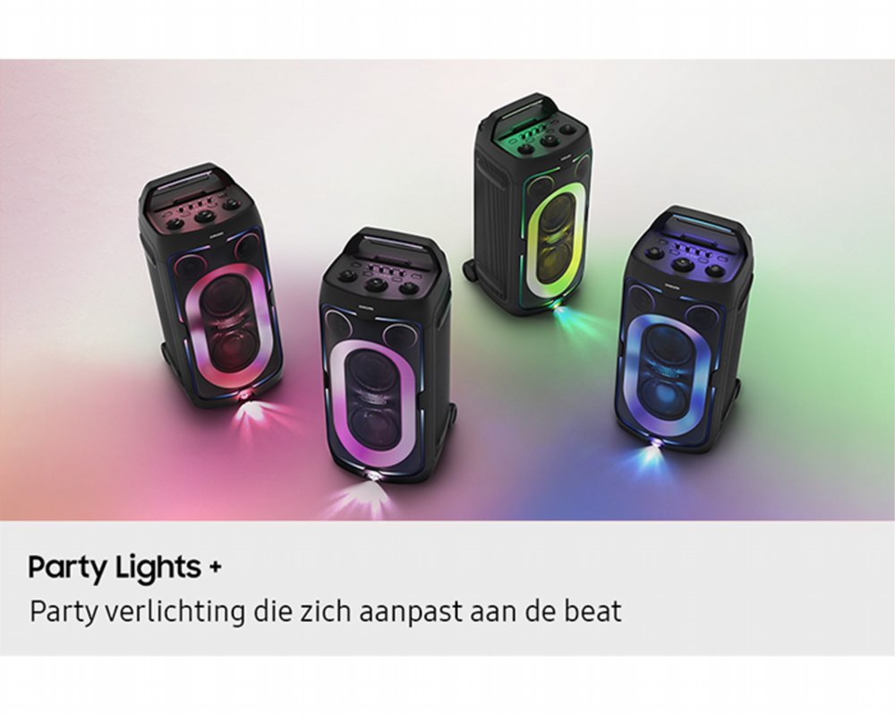 Samsung Sound Tower MX ST50F/XN | Bluetooth Party Speaker | 240W | Tot 18 Uur Accuduur | IPX4 Spatwaterbestendig | Karaoke & Party Lights+ - Afbeelding 8