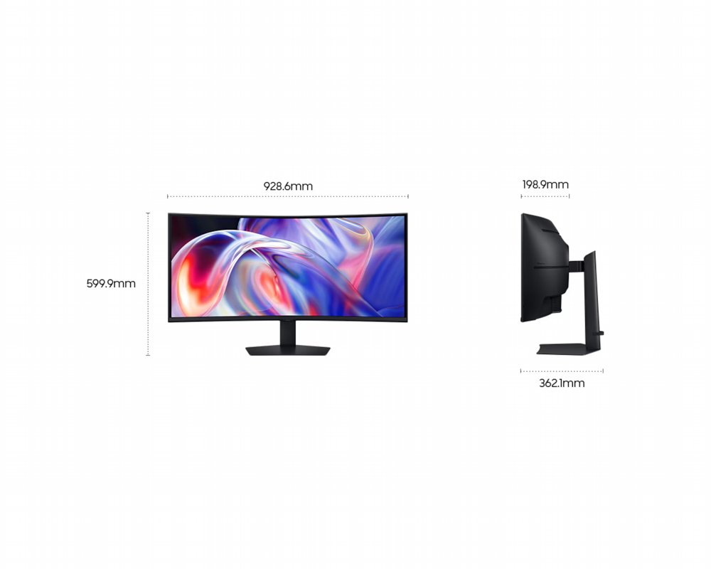 Samsung ViewFinity S8 S85TH | 40" 5K2K | 144Hz | Thunderbolt 5 | Curved Ultrawide Monitor | Zwart - Afbeelding 6