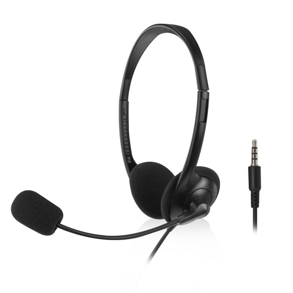 ACT AC9330 | On-Ear Headset met Microfoon | Zwart - Afbeelding 2