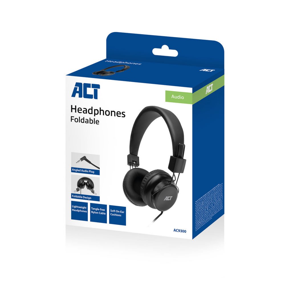 ACT AC9300 | On-Ear Bedrade 3,5mm Koptelefoon | Zwart - Afbeelding 4