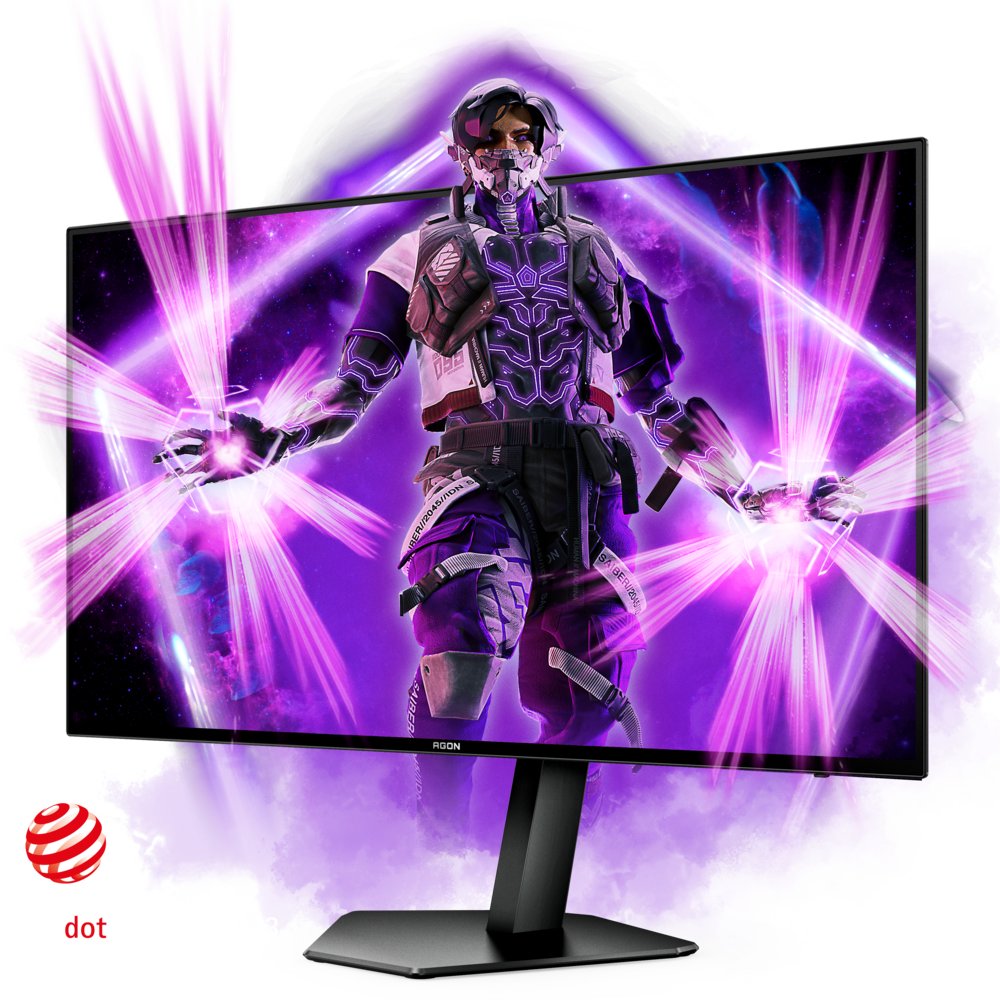 AOC AGON PRO AG276QZD 27" | 2560x1440 QHD OLED | 240Hz | 0.03ms | HDR10 | G-Sync Compatible | Gaming Monitor | Open Box - Afbeelding 3