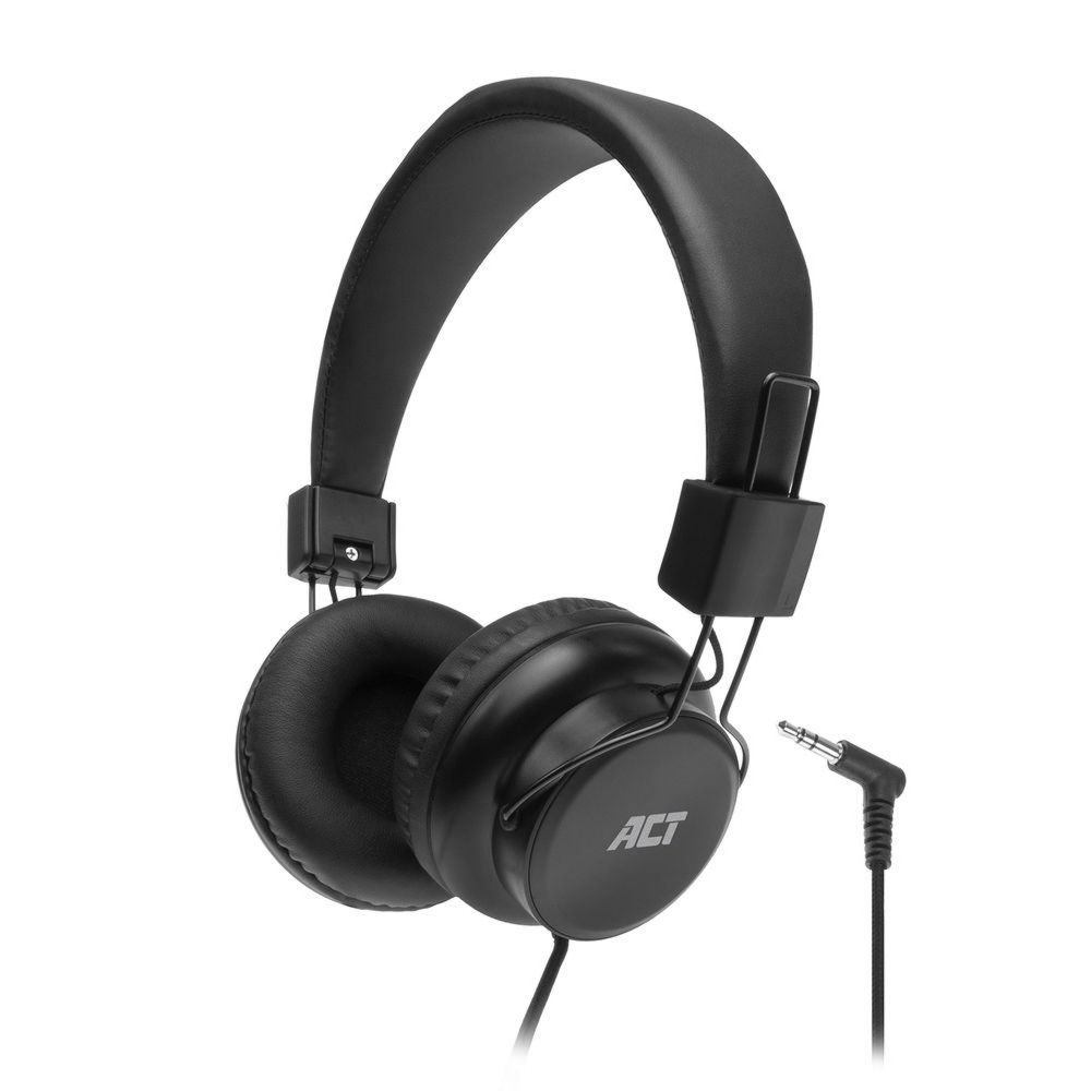 ACT AC9300 | On-Ear Bedrade 3,5mm Koptelefoon | Zwart - Afbeelding 2