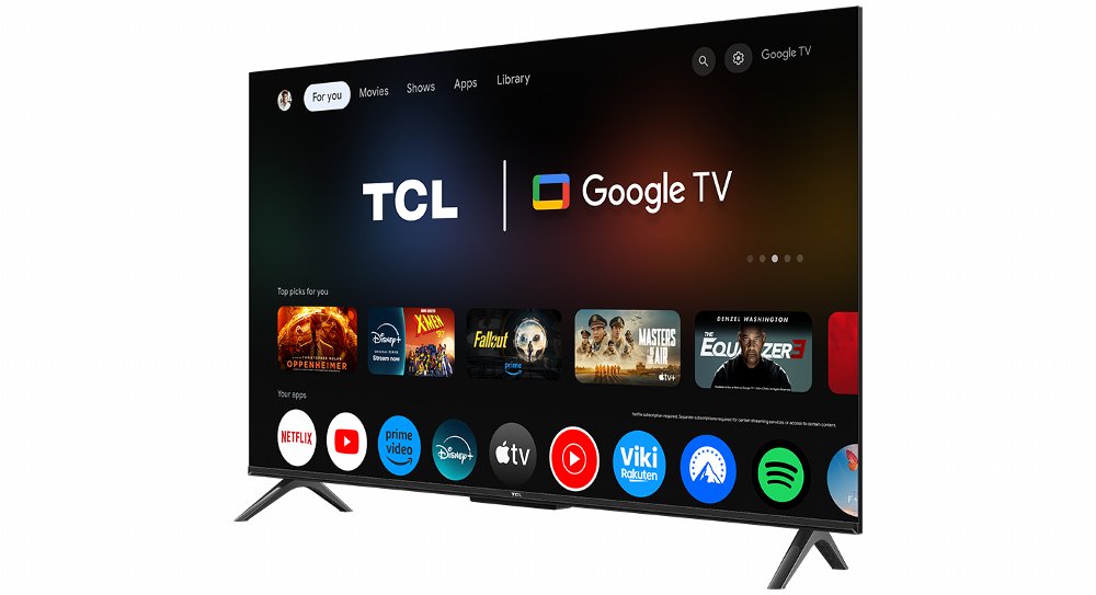 TCL 55P6K 55" | 4K UHD Smart TV | Google TV | HDR10 | Zwart - Afbeelding 5