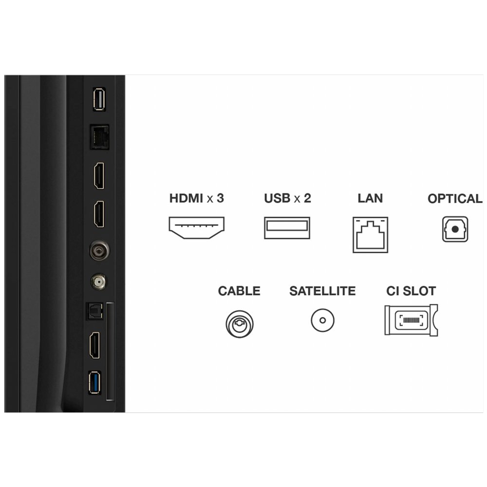 TCL 85T69C 85" | 4K QLED Smart TV | Google TV | Dolby Vision | Zwart - Afbeelding 7