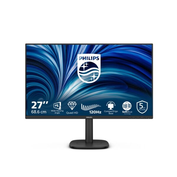 Philips 27B2N3500J/00 | 27" Quad HD IPS Monitor | 120 Hz | Zwart | OPEN BOX