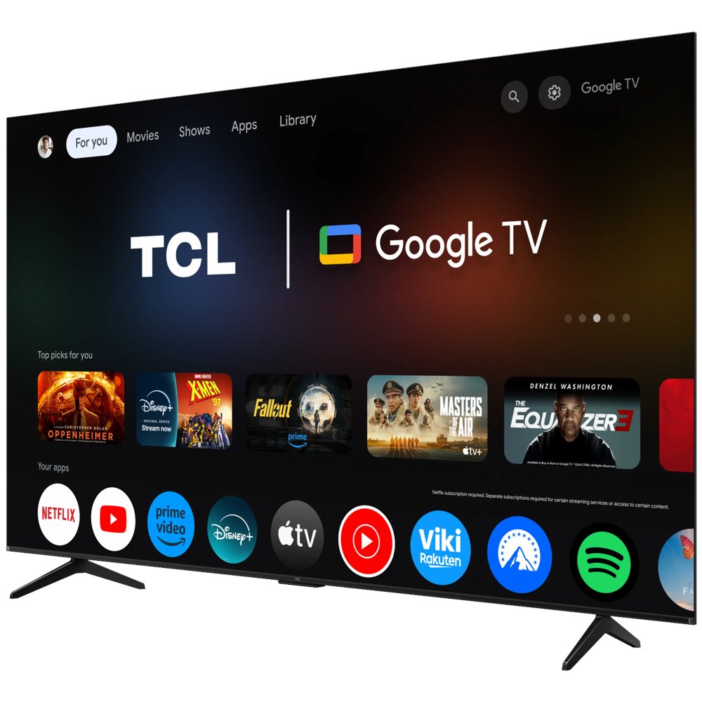 TCL 85T69C 85" | 4K QLED Smart TV | Google TV | Dolby Vision | Zwart - Afbeelding 3